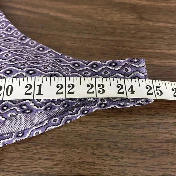 🌟Zara Lilac Geometric Print Open Back Bodysuit Size  XS NWOT - Picture 10 of 11